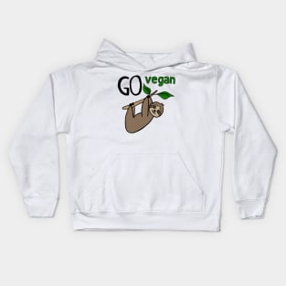 Vegan Sloth Kids Hoodie